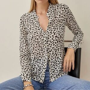 Reformation Violet Top Ocelot